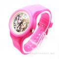 Small Round Sport Watch with Silicone Coating